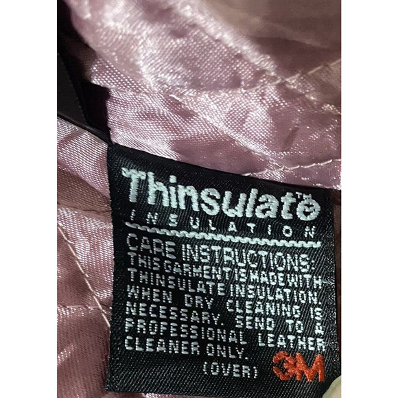 Wilsons Maxima Leather Jacket Womens Sz L Black Belted Lined Thinsulate SEE NOTE - Picture 5 of 9